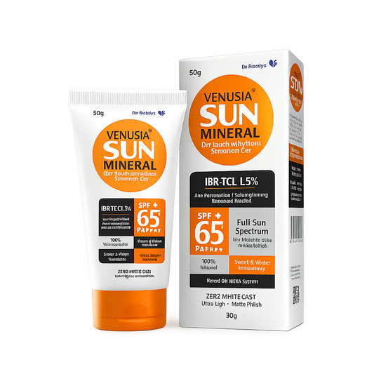 Venusia Sun Mineral Sunscreen Gel SPF 65+ PA ++++ 50gm